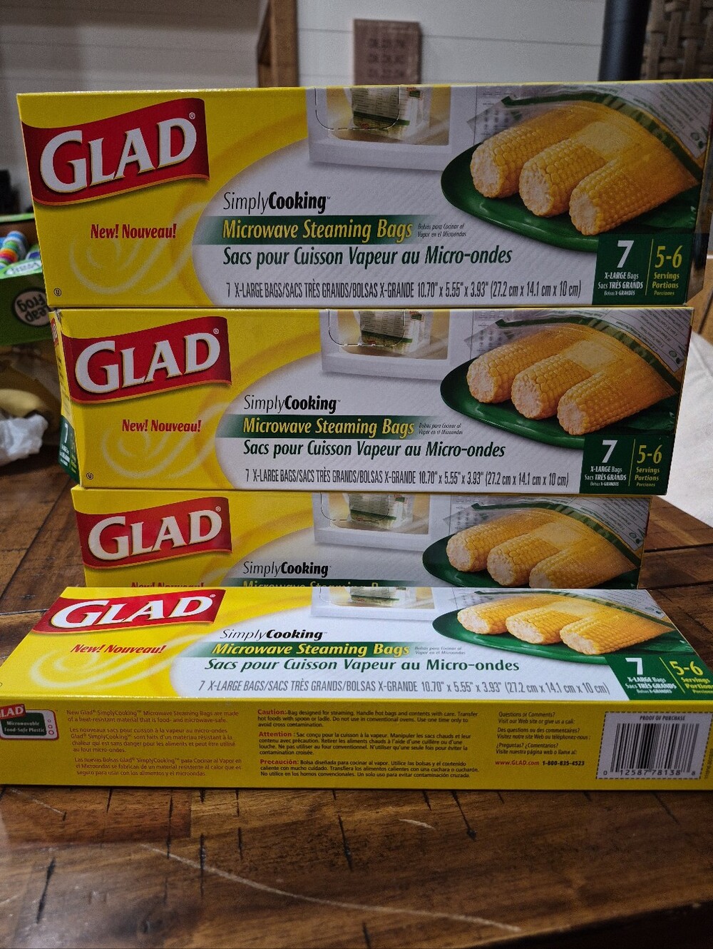 Discontinued Glad Simply Cooking XL Microwave Steaming Bag Lot Of Four Boxes